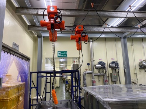 ออกแบบติดตั้งรอกโซ่ไฟฟ้า